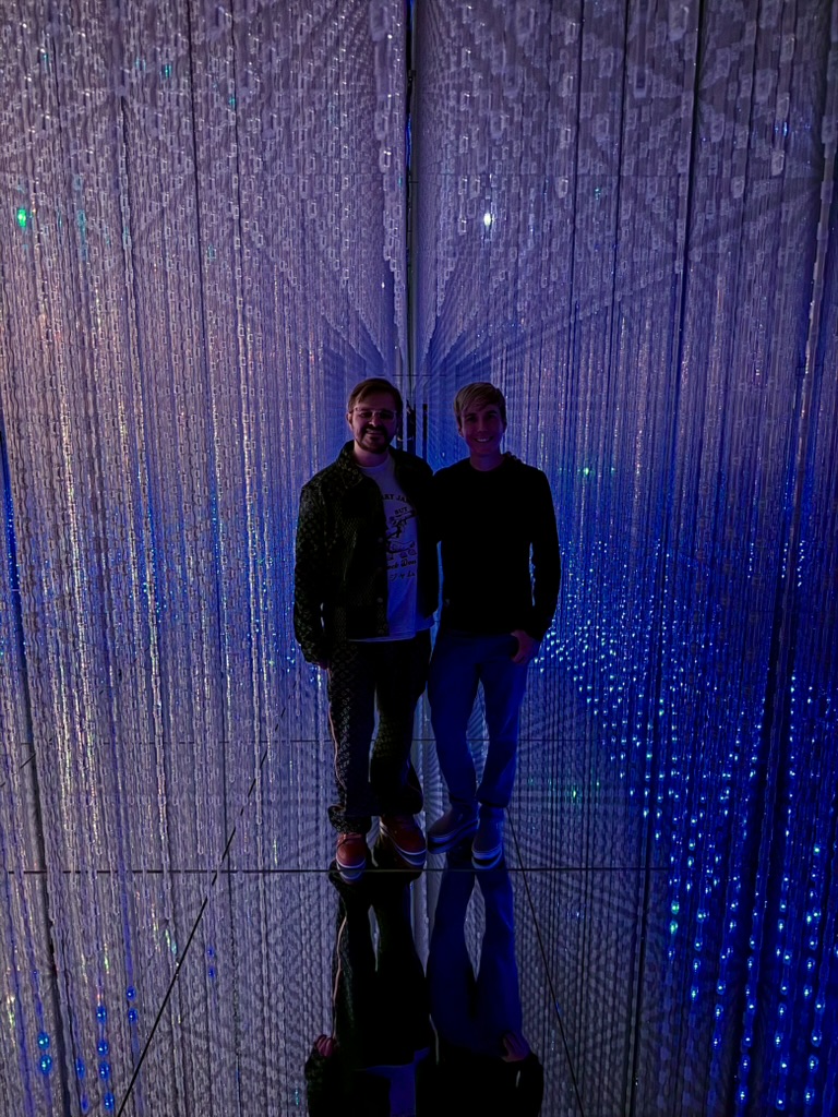Justin and Brian at teamLab in Tokyo