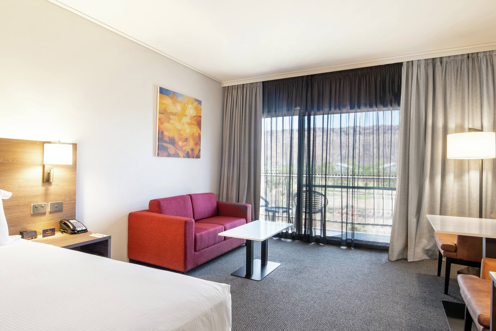 Guest Room with View: king room overlooking the mountains.