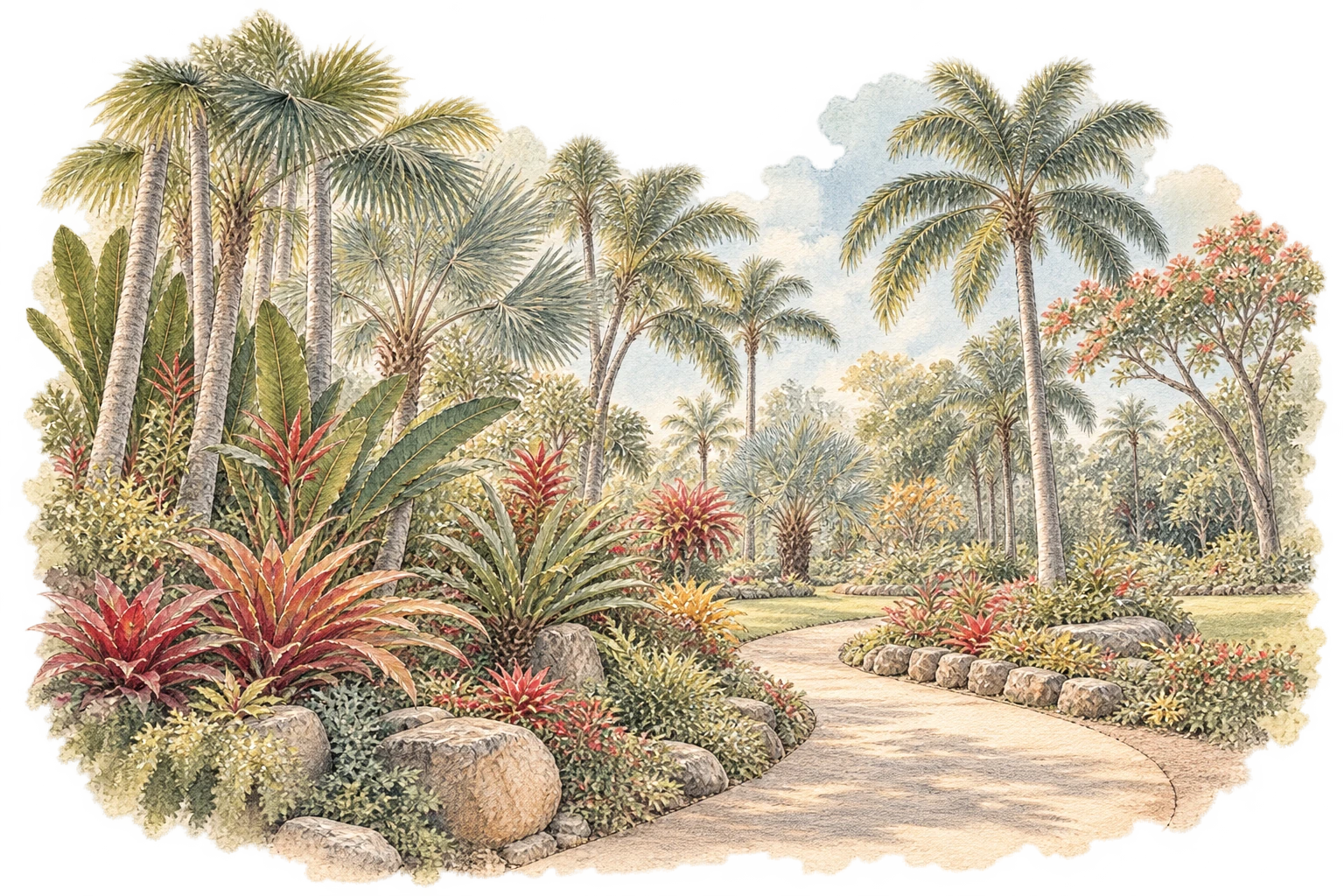 Darwin’s lush gardens: a fresh palette after the Red Centre.