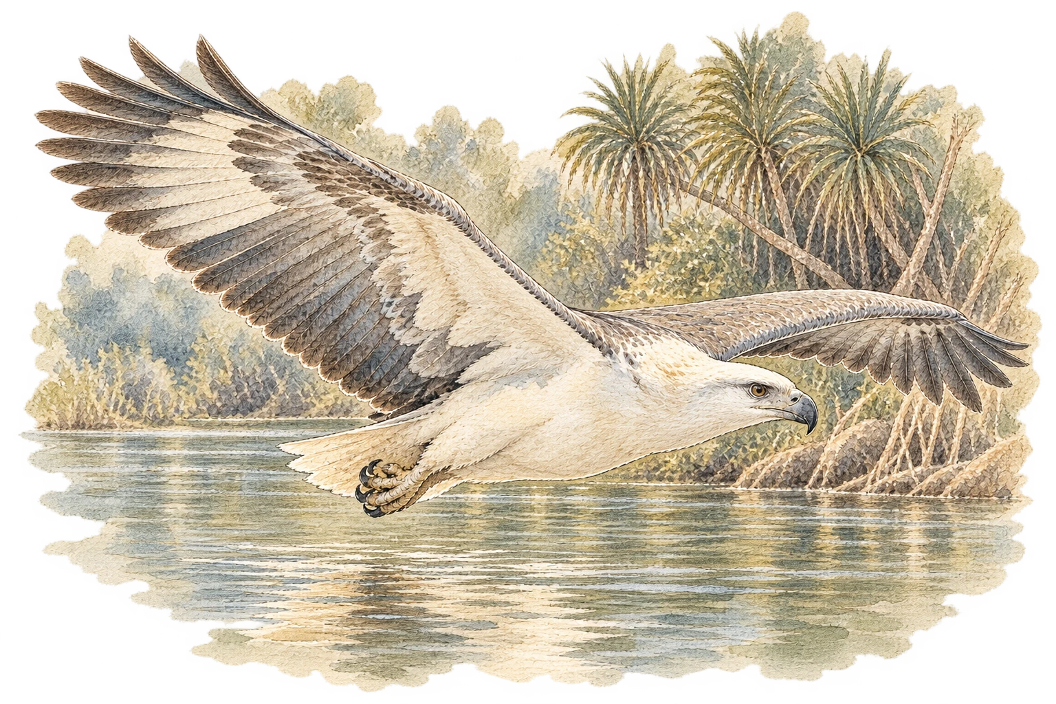 A white-bellied sea eagle above Kakadu’s waterways.